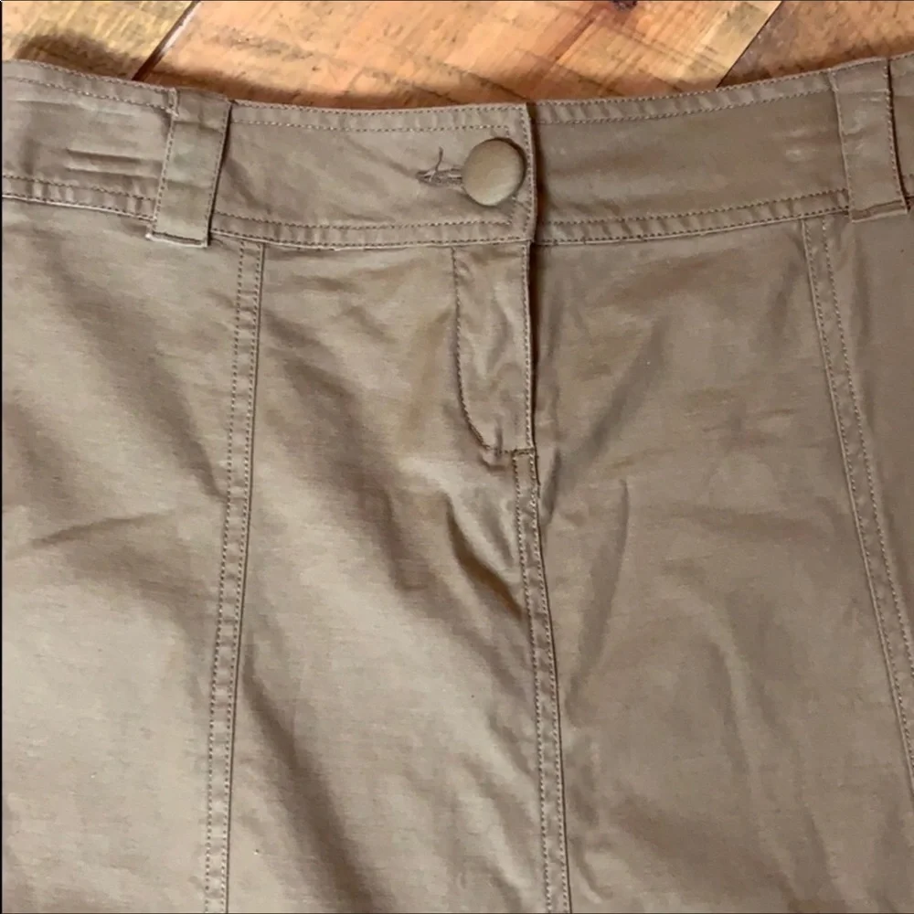Tulle casual A-line skirt Mustard brown Small